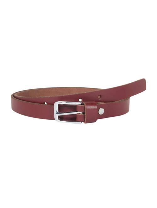 solid burgundy faux leather belt - 13922799 - Very Small Image - 1