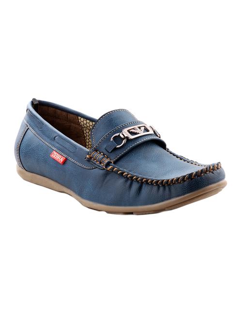 blue leather slip on loafer - 13924578 - Very Small Image - 1
