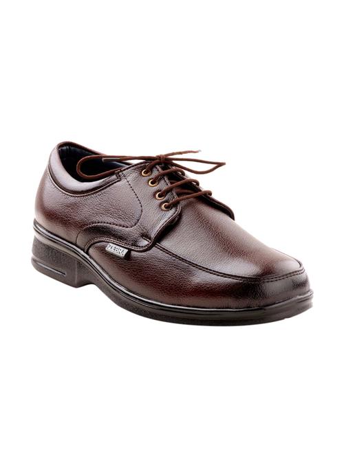 brown leather lace-up derby - 13924579 - Very Small Image - 1