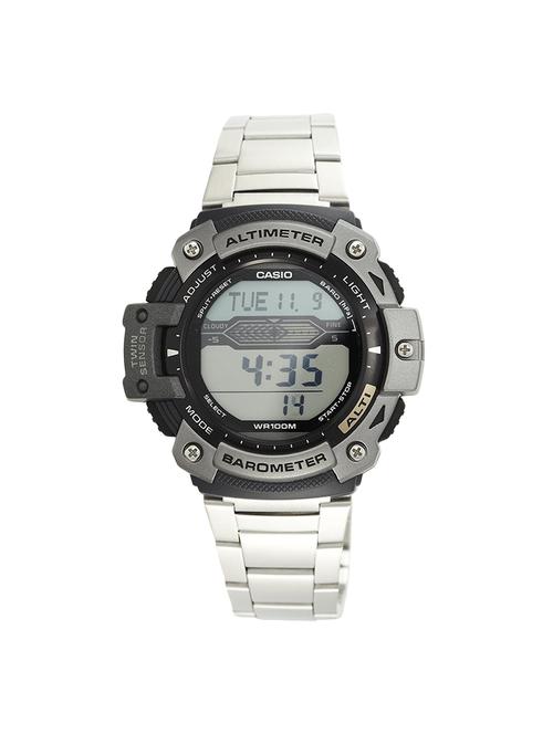 casio grey dial digital watch for men - s061 - 13929083 - Very Small Image - 1
