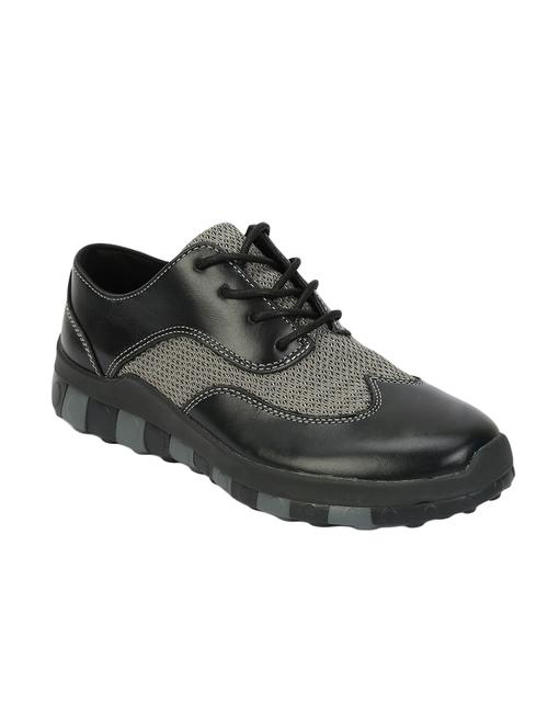 black mesh & synthetic lace up shoes - 13932016 - Very Small Image - 1