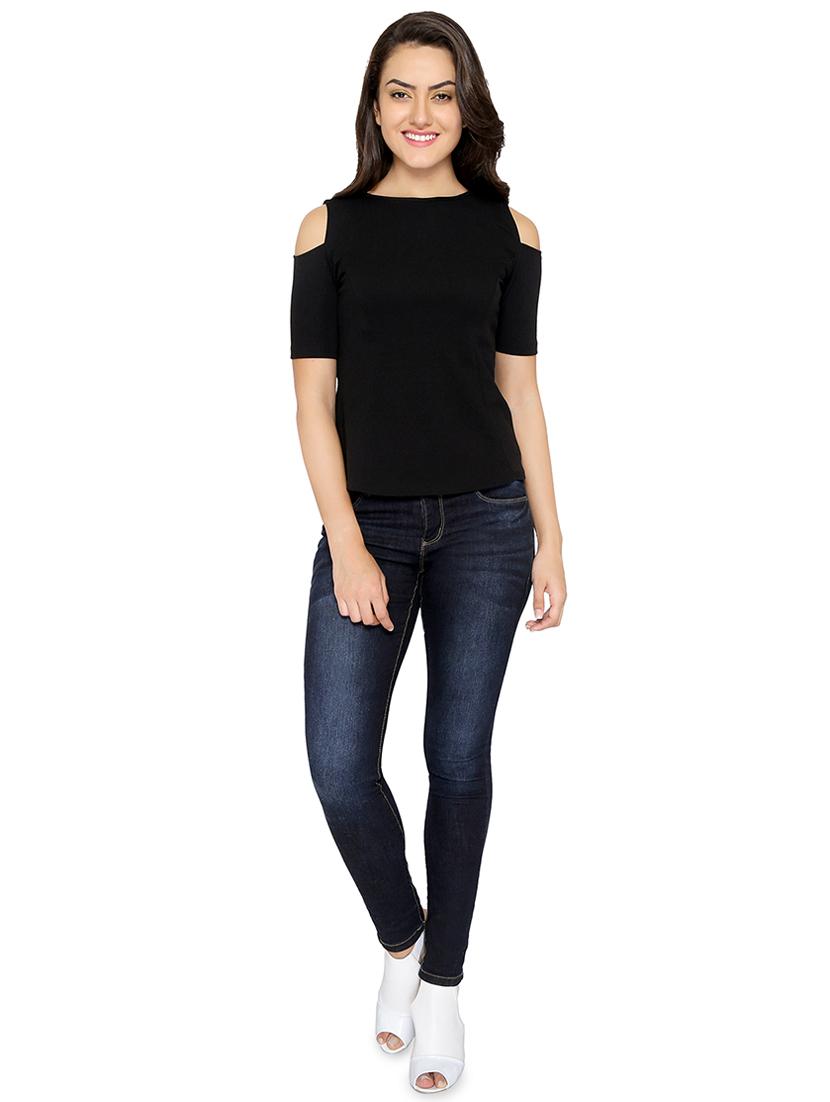women's straight boat neck top - 13933630 - Zoom Image - 3