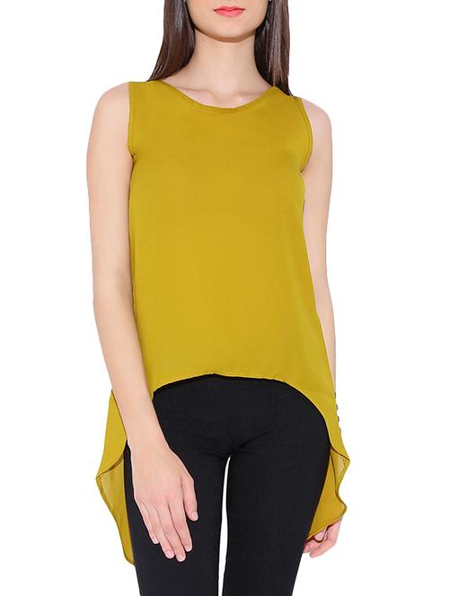 yellow polyester asymmetric top - 13933647 - Very Small Image - 1