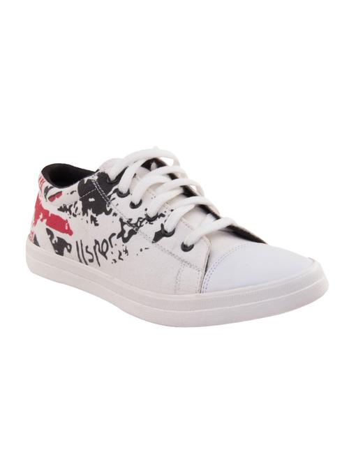 white canvas lace up sneaker - 13937675 - Very Small Image - 1