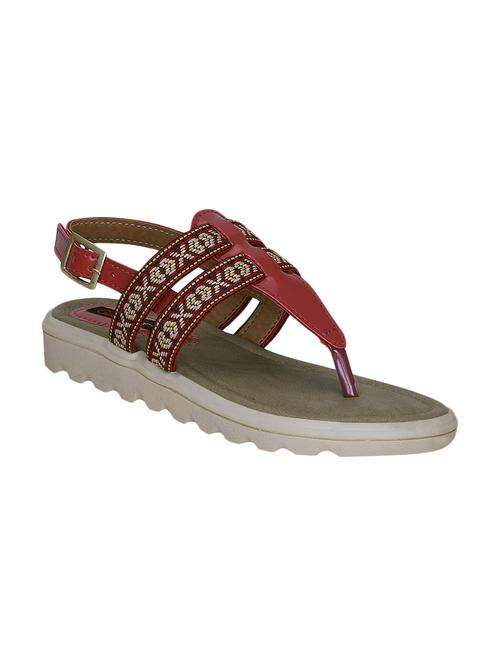 red back strap sandal - 13938081 - Very Small Image - 1
