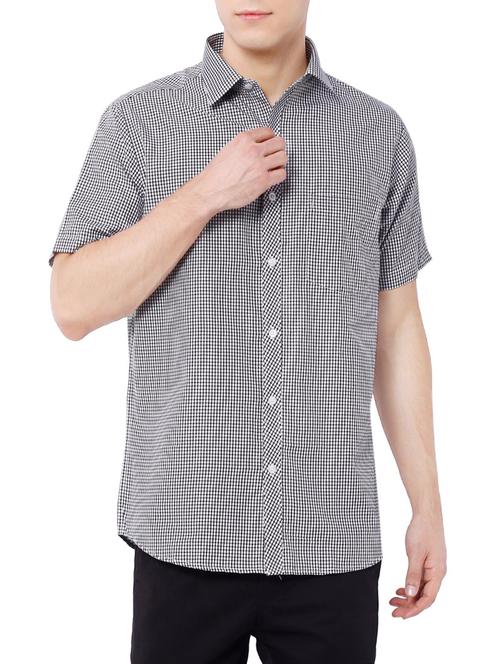 black cotton casual shirt - 13938289 - Very Small Image - 1