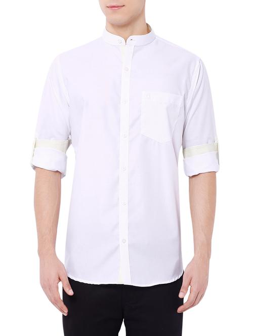 white cotton casual shirt - 13938298 - Very Small Image - 1