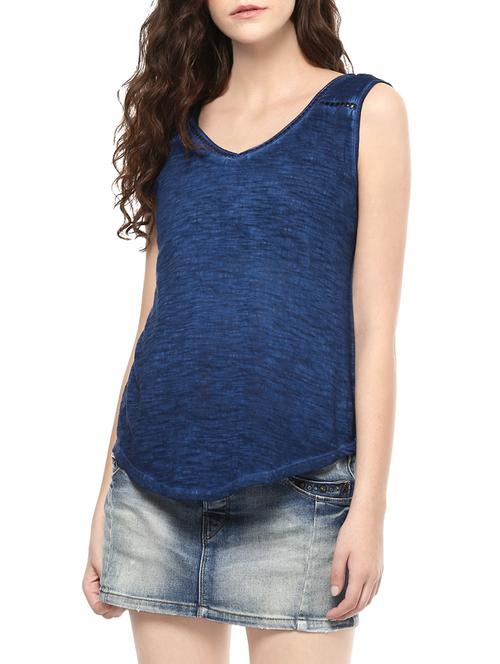blue cotton tank tee - 13938319 - Very Small Image - 1