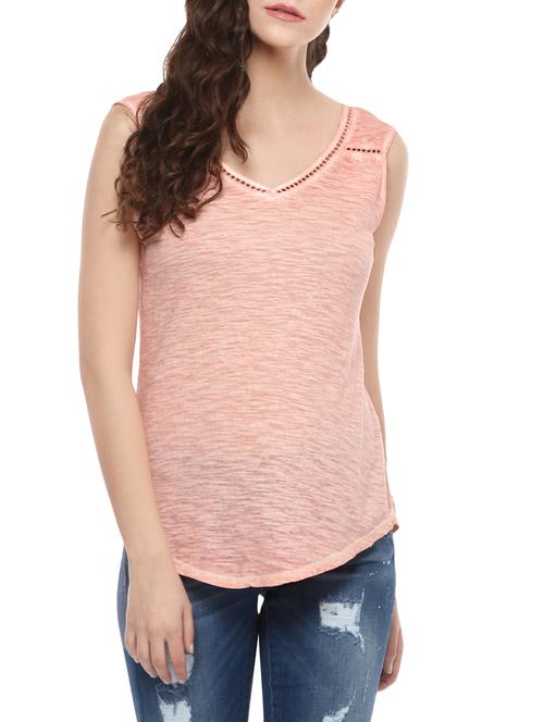 pink cotton tank tee - 13938321 - Very Small Image - 1