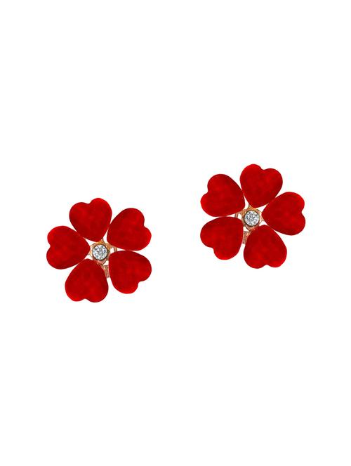 red studs earring - 13940342 - Very Small Image - 1