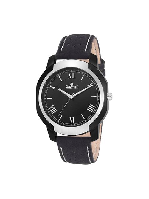 swisstyle leather analog watch for men - 13946857 - Very Small Image - 1