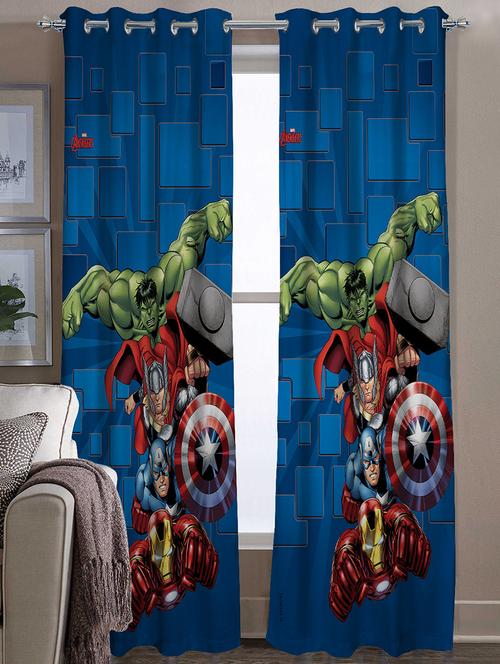 marvel avenger kids set of 2 door curtains - 13949003 - Very Small Image - 1