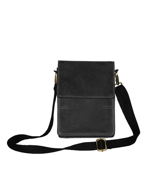 black leather messengerbag - 13949225 - Very Small Image - 1