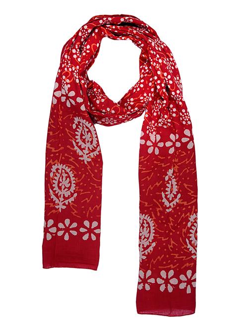 batik printed  cotton stole - 13956907 - Very Small Image - 1