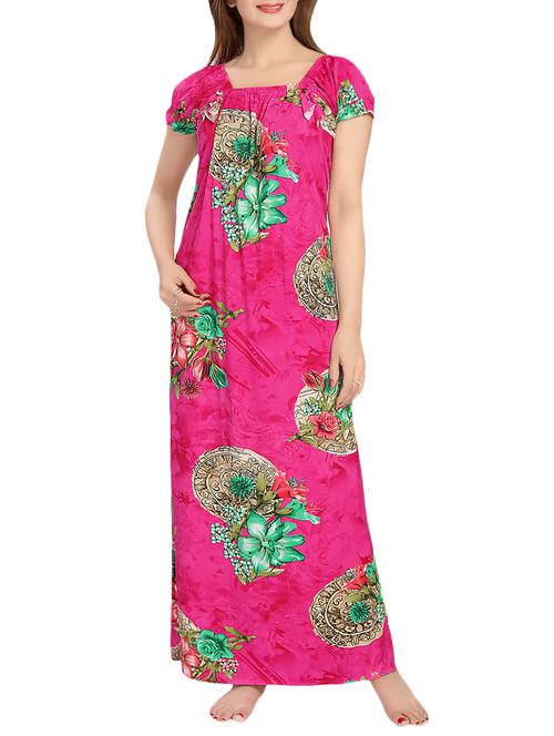 pink satin gowns & kimono - 13956920 - Very Small Image - 1