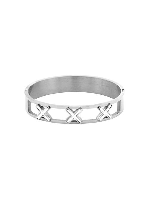 silver satin less steel bracelet - 13957040 - Very Small Image - 1