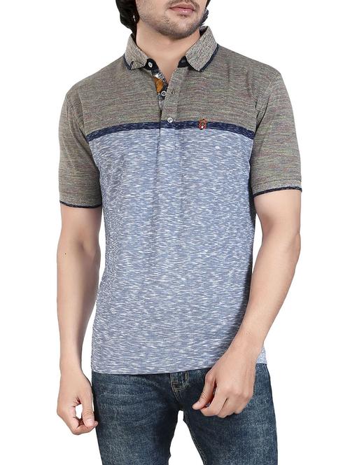 blue cotton t-shirt - 13959728 - Very Small Image - 1