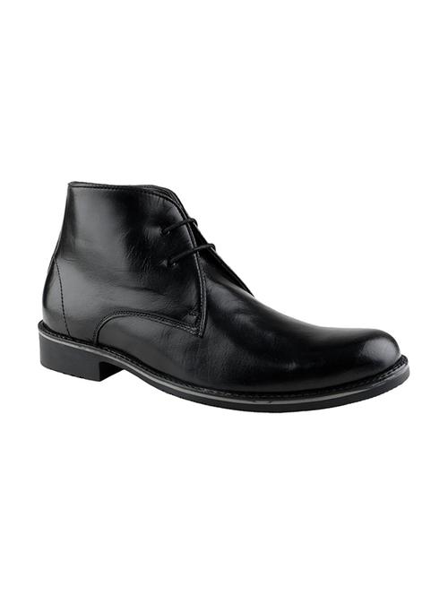 black leather lace up boots - 13962822 - Very Small Image - 1