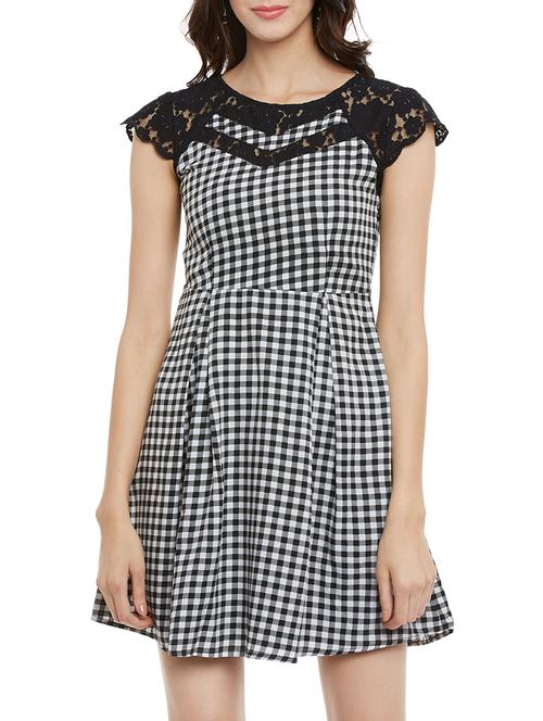 black checkered skater dress - 13965417 - Very Small Image - 1