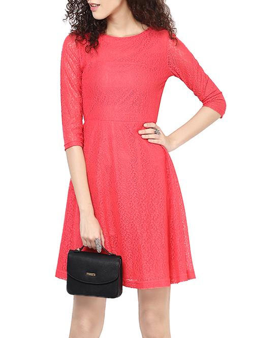 pink net a-line dress - 13968258 - Very Small Image - 1