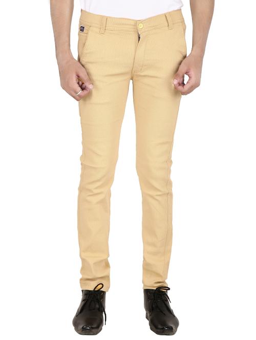 beige cotton chinos casual trousers - 13968415 - Very Small Image - 1
