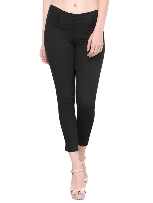 solid black cotton trouser - 13969959 - Very Small Image - 1
