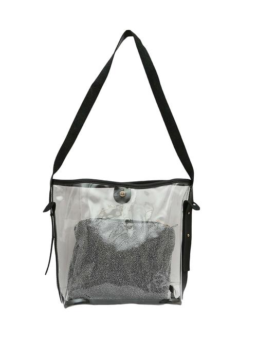 white leatherette regular handbag - 13970596 - Very Small Image - 1