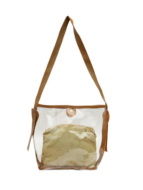 white leatherette  regular handbag - 13970597 - Very Small Image - 1