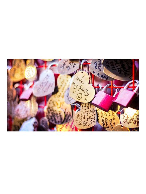 the print cart paper love locks 3 painting - 13972734 - Very Small Image - 1