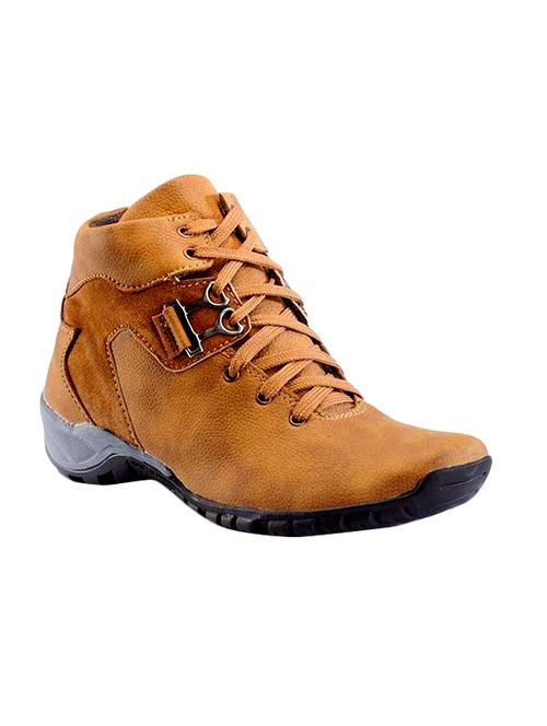 brown leatherette low ankle boot - 13973220 - Very Small Image - 1