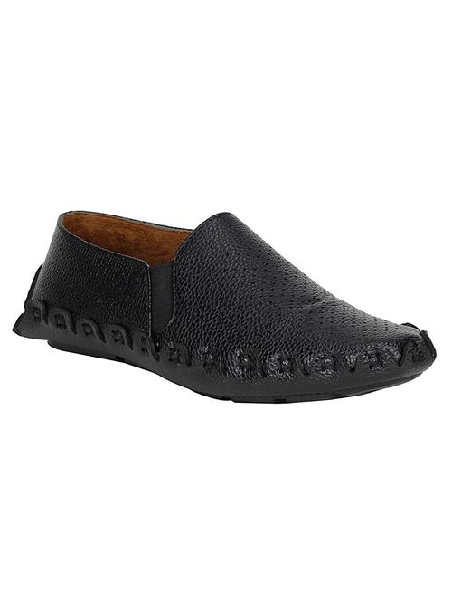 black leatherette casual slip on - 13973557 - Very Small Image - 1
