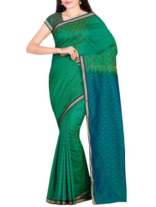 tonal shades mysore silk saree with blouse - 13974114 - Very Small Image - 1
