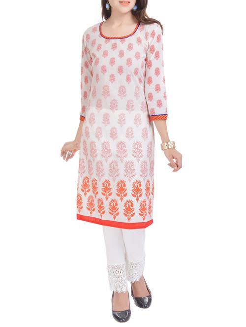 women's straight kurta - 13975709 - Very Small Image - 1