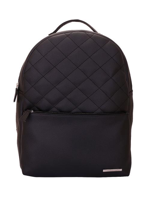 black leatherette  laptop backpack - 13975847 - Very Small Image - 1