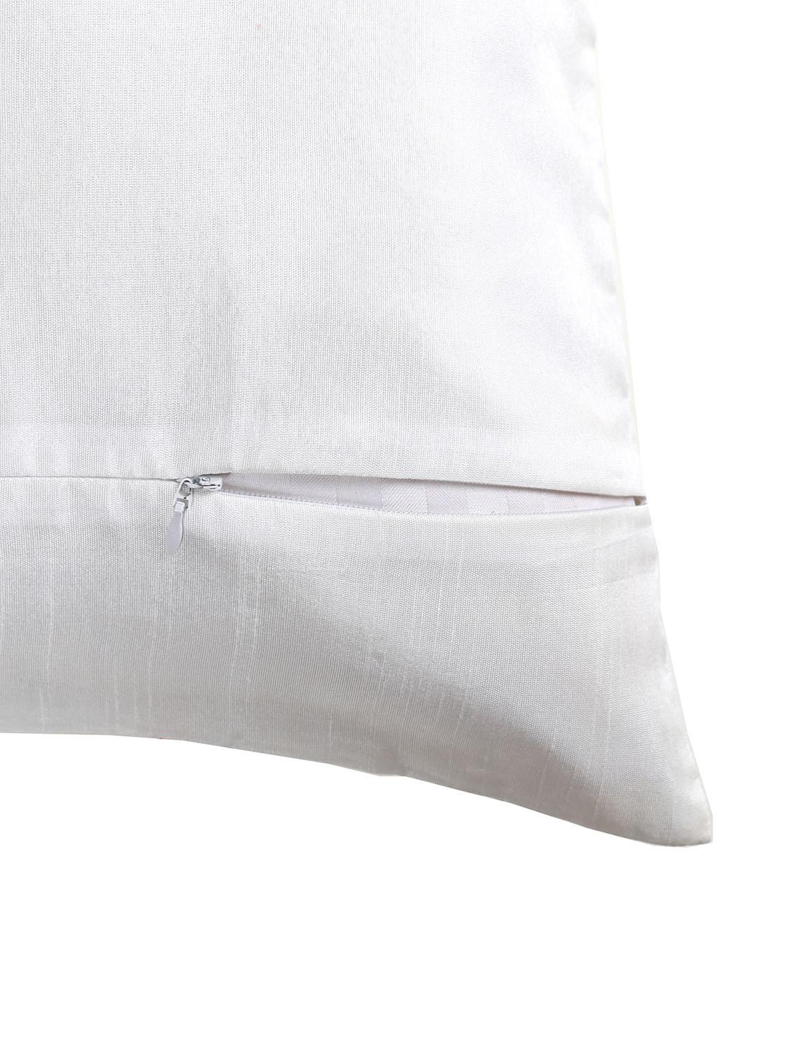 white swimming fish embroidered cushion cover - 13981179 - Standard Image - 4