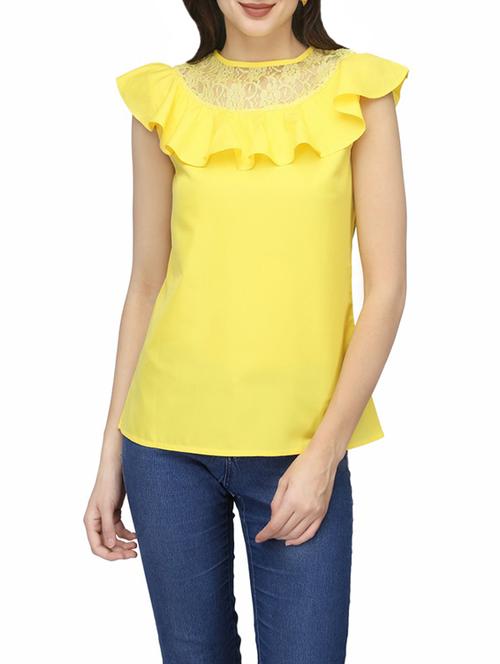 women's a line round neck top - 13983165 - Very Small Image - 1