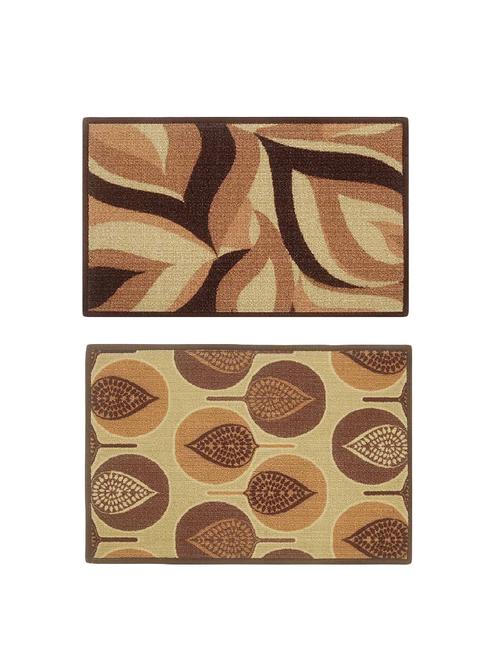 multicolored set of 2 nylon doormat with rubber backing - 13983248 - Very Small Image - 1