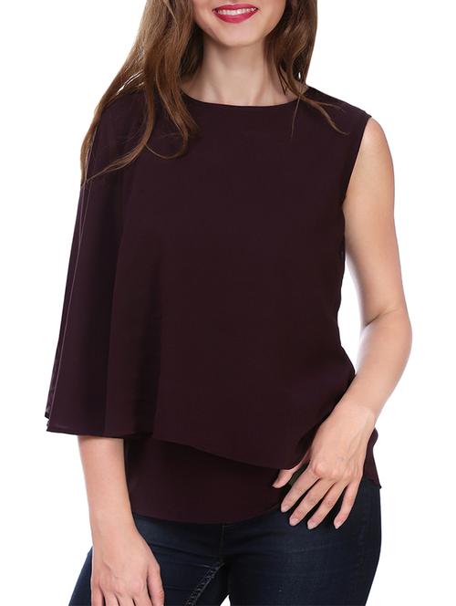brown layered top - 13984415 - Very Small Image - 1