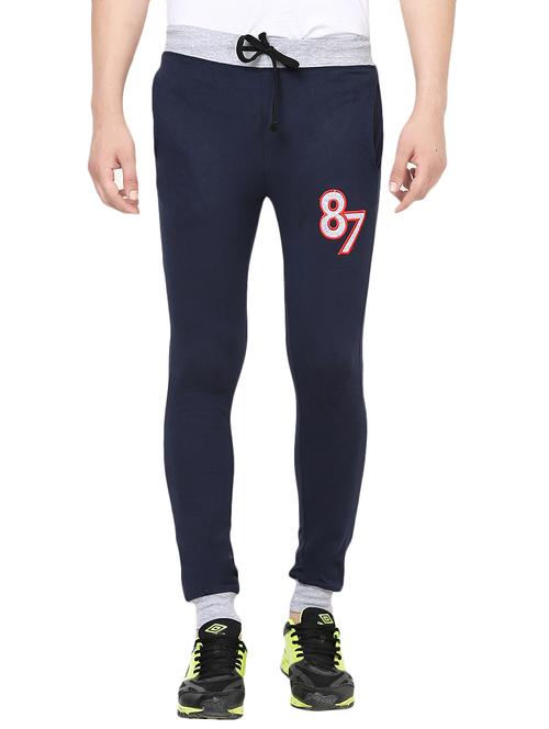 dark blue cotton joggers - 13984535 - Very Small Image - 1