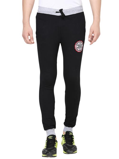 black cotton joggers - 13984539 - Very Small Image - 1