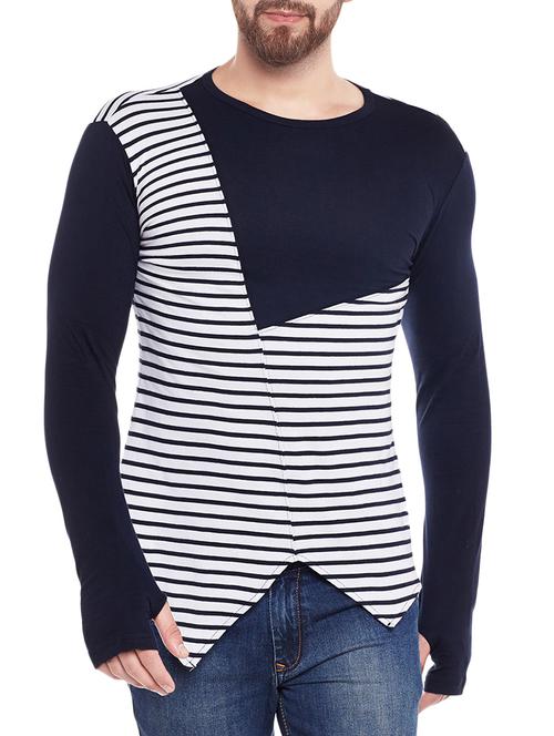 blue cotton t-shirt - 13988517 - Very Small Image - 1