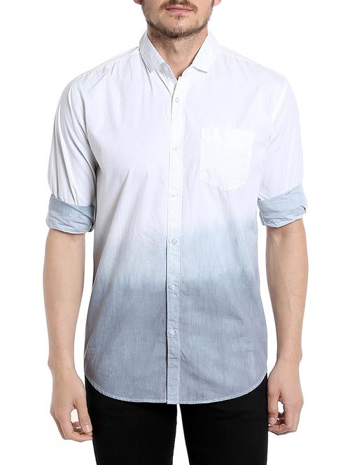 white cotton casual shirt - 13989273 - Very Small Image - 1