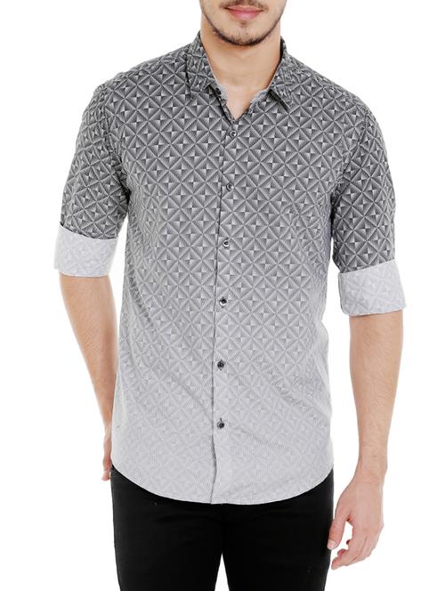 black cotton casual shirt - 13989923 - Very Small Image - 1
