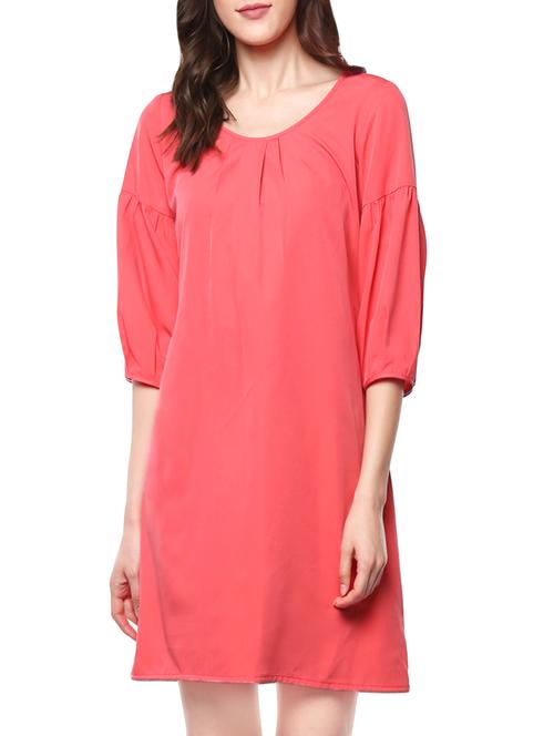 pink crepe shift dress - 13990053 - Very Small Image - 1