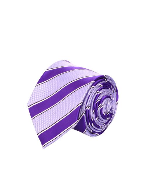 purple polyester tie and pocket square set - 13993708 - Very Small Image - 1