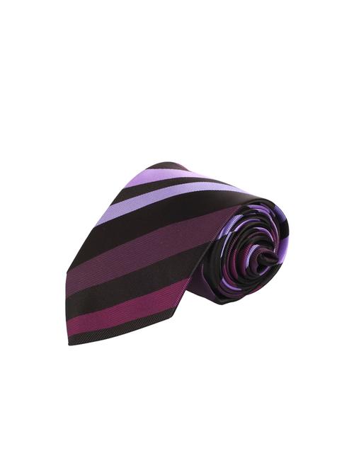 purple polyester tie and pocket square set - 13993709 - Very Small Image - 1