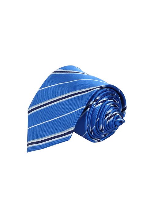 blue polyester tie and pocket square set - 13993717 - Very Small Image - 1