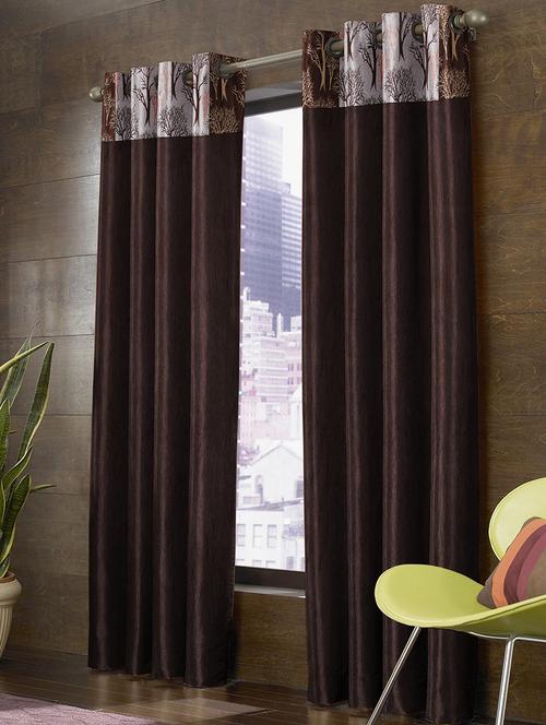 set of 2 polyester window curtains - 13993934 - Very Small Image - 1
