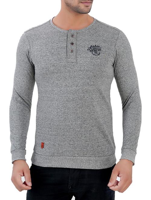 grey cotton t-shirt - 14000074 - Very Small Image - 1
