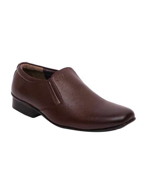 brown leather formal slip on - 14001542 - Very Small Image - 1